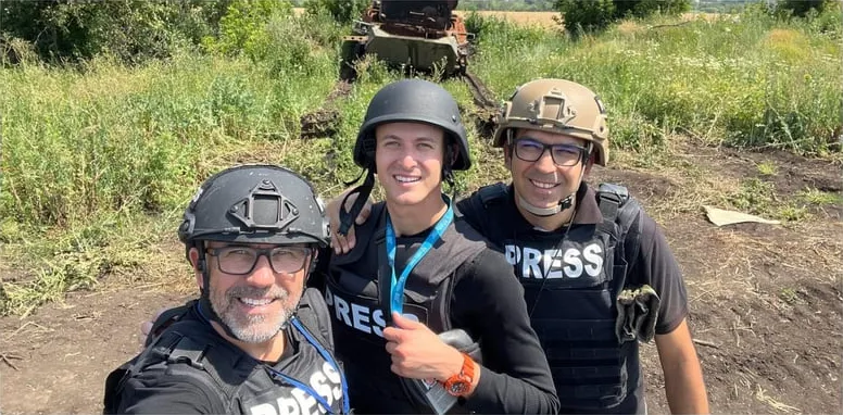 Reporting from a frontline area