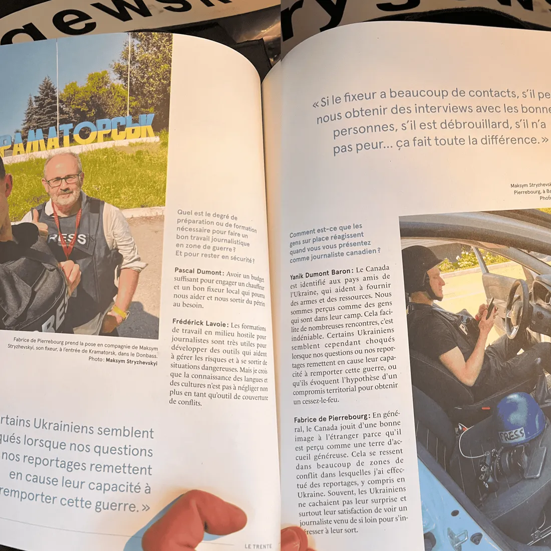 L'actualité magazine feature on Ukraine
